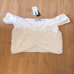 Off the shoulder crop top